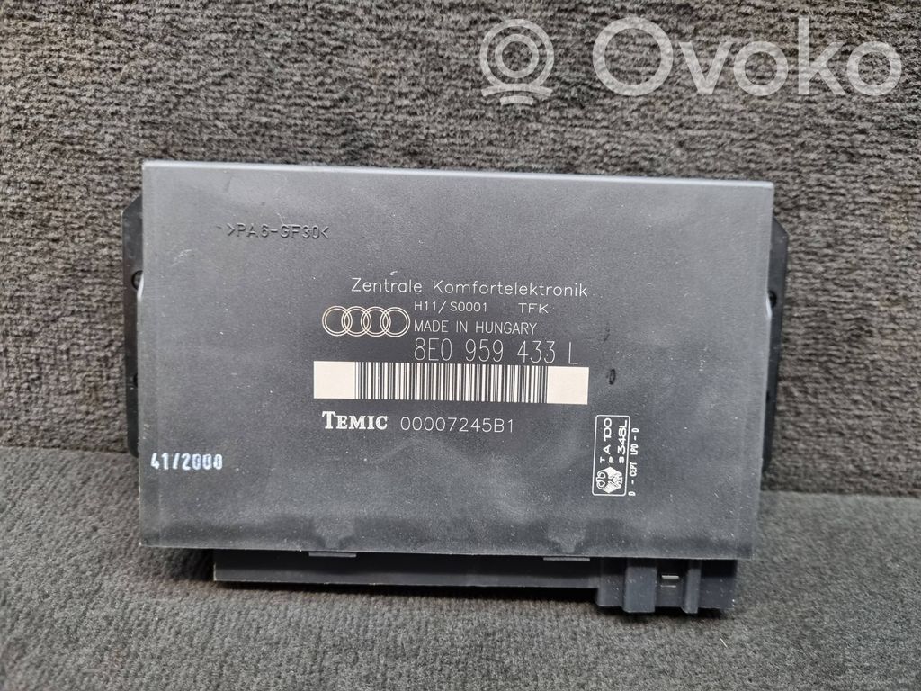 Audi A4 S4 B6 8E 8H Comfort/convenience module 
