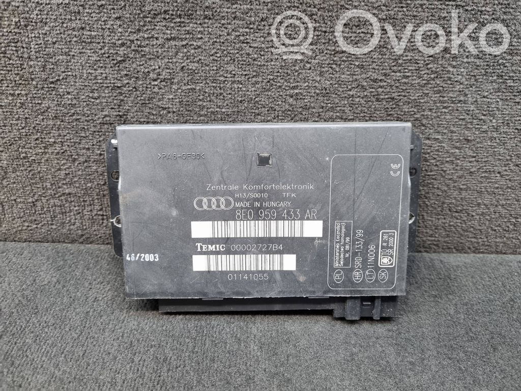 Audi A4 S4 B6 8E 8H Mukavuusmoduuli 