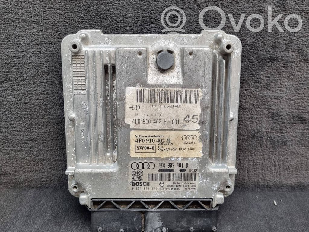 Audi A6 S6 C6 4F Engine control unit/module 