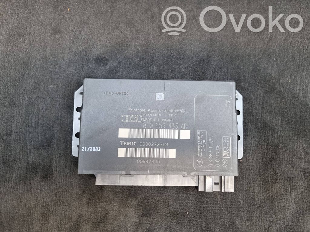 Audi A4 S4 B6 8E 8H Mukavuusmoduuli 