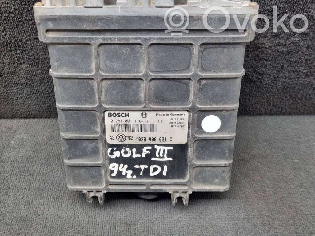 Volkswagen Golf III Engine control unit/module 