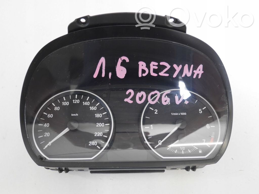 BMW 1 E81 E87 Speedometer (instrument cluster) 