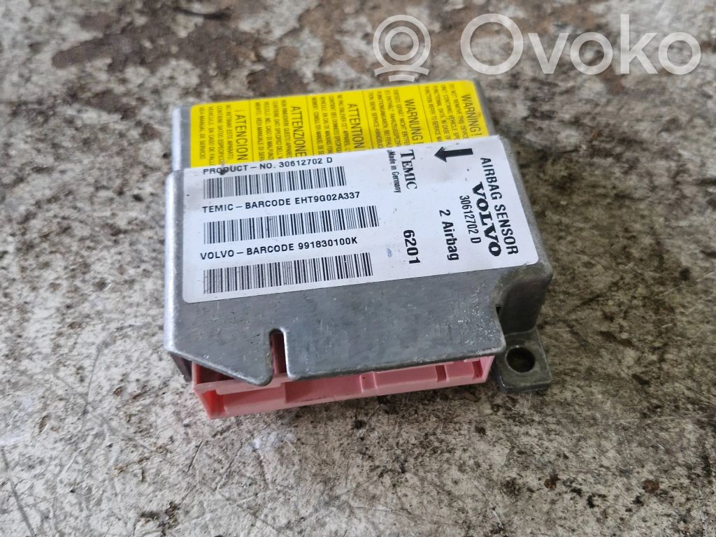 Volvo S40, V40 Airbag control unit/module 