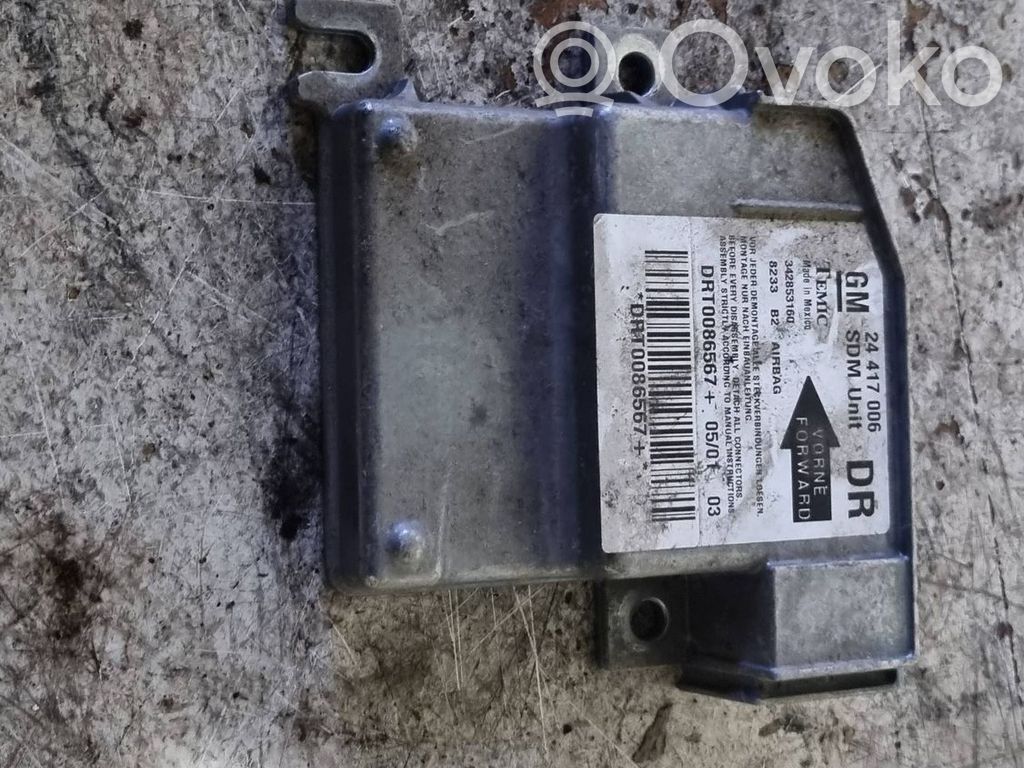 Opel Corsa C Airbag control unit/module 