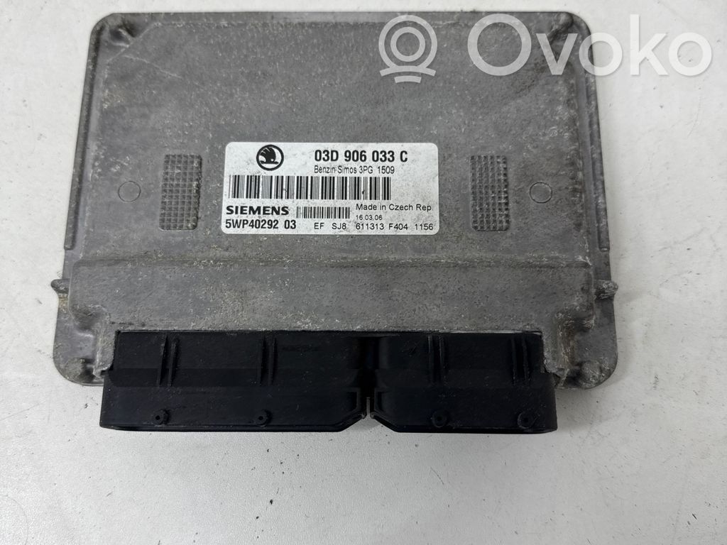 Engine control unit/module   03D906033C,5WP4029203