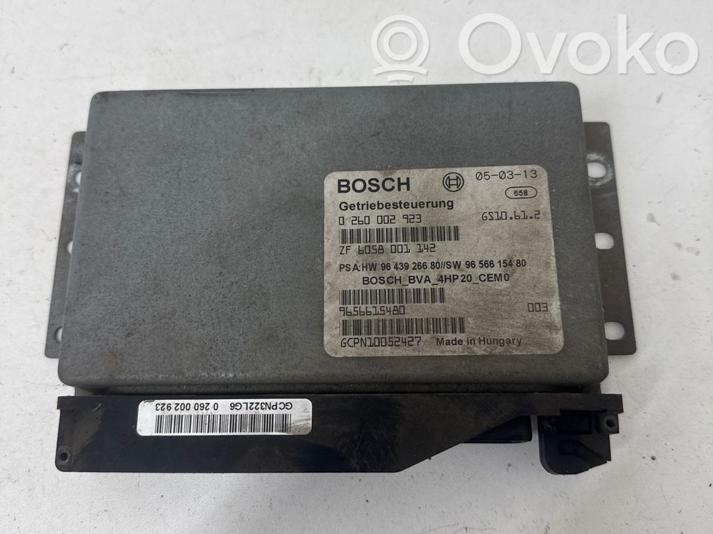 Gearbox control unit/module   0260002923,9643926680,9656615480