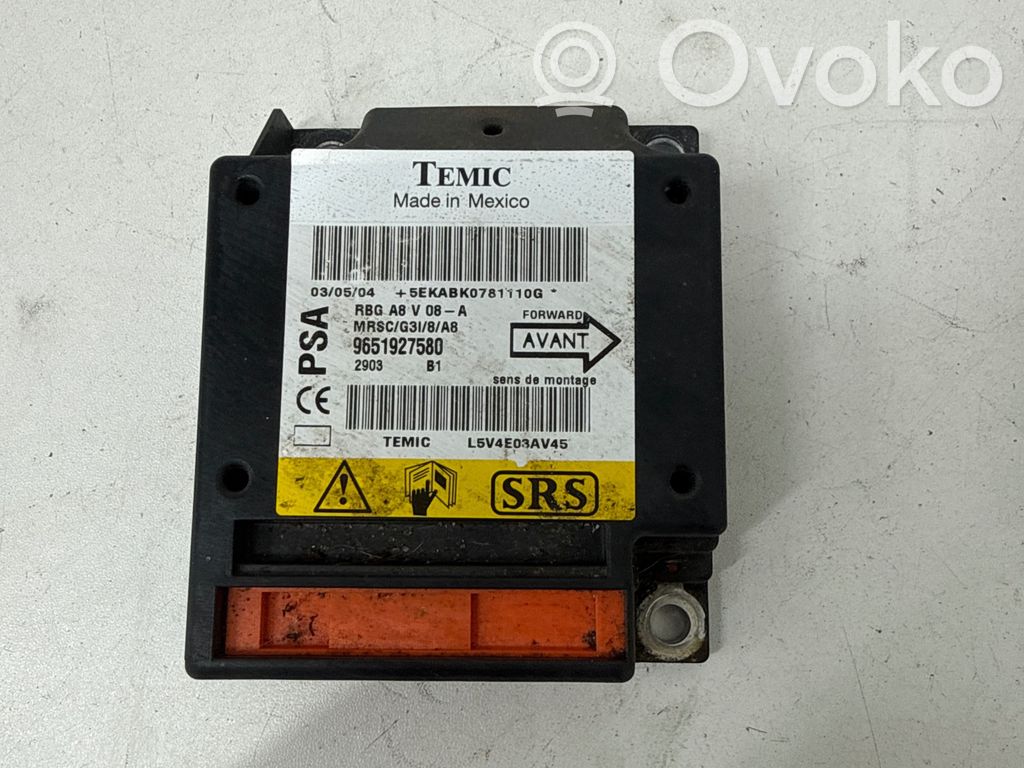 Citroen C3 Turvatyynyn ohjainlaite/moduuli 