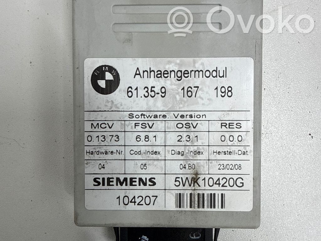 BMW 3 E90 E91 Tow bar trailer control unit/module 