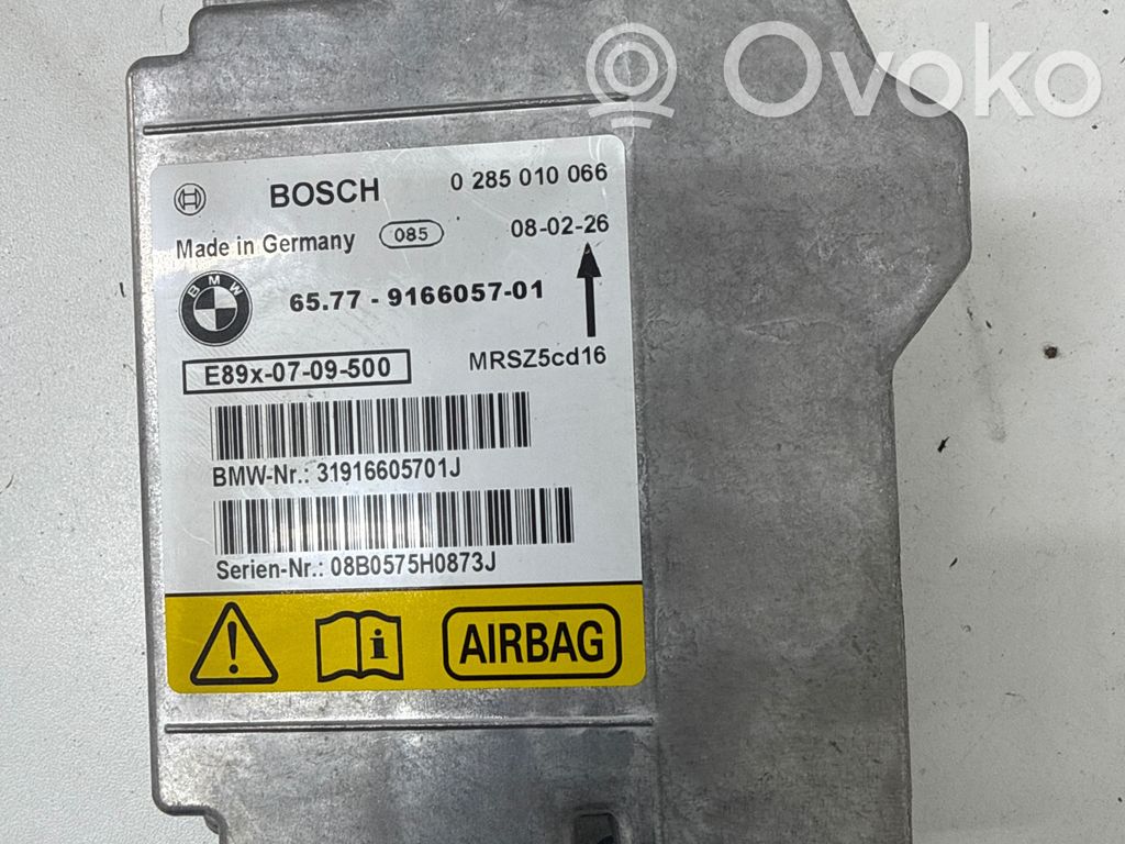 Airbagsteuergerät   0285010066,31916605701J,9166057,MRSZ5CS16