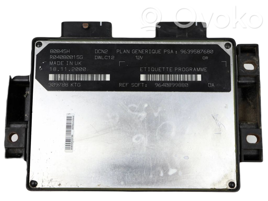 Peugeot 206 Engine control unit/module 