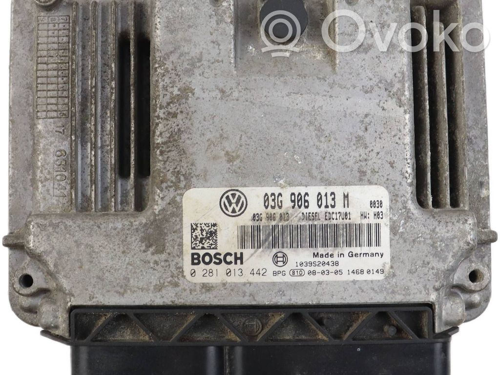 Skoda Fabia Mk2 (5J) Engine control unit/module 