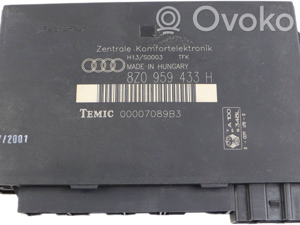 Audi A2 Komforto modulis 
