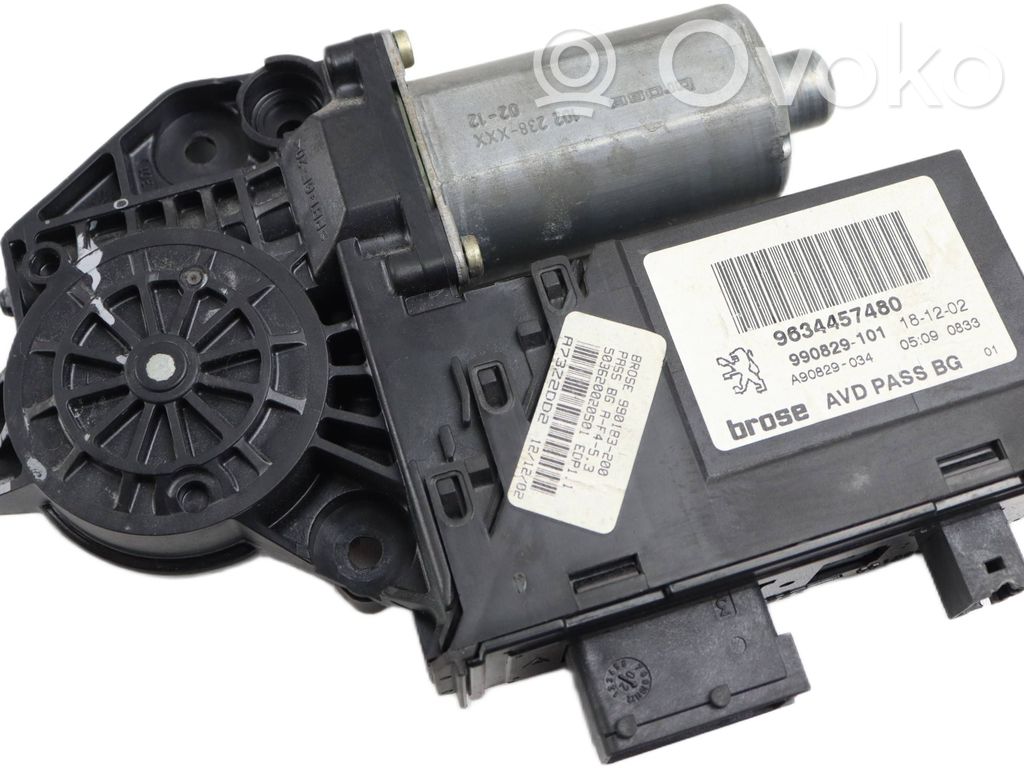 Peugeot 307 Silnik regulatora szyby drzwi przednich 