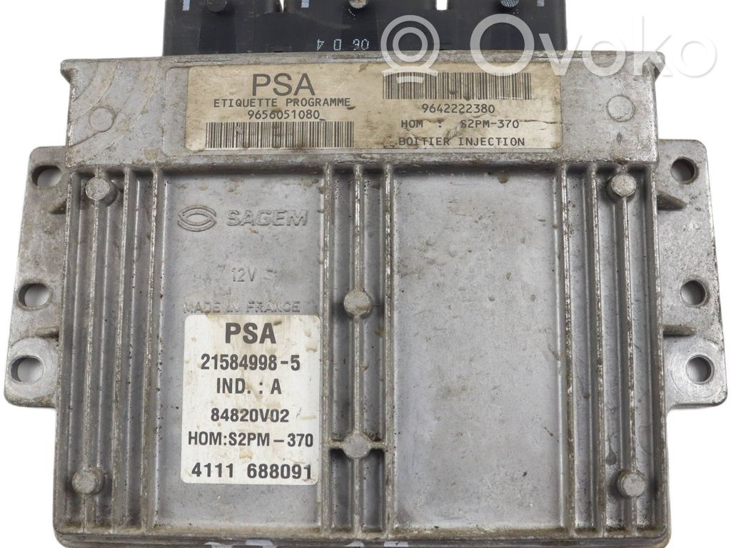 Engine control unit/module   9642222380,9656051080,S2PM370