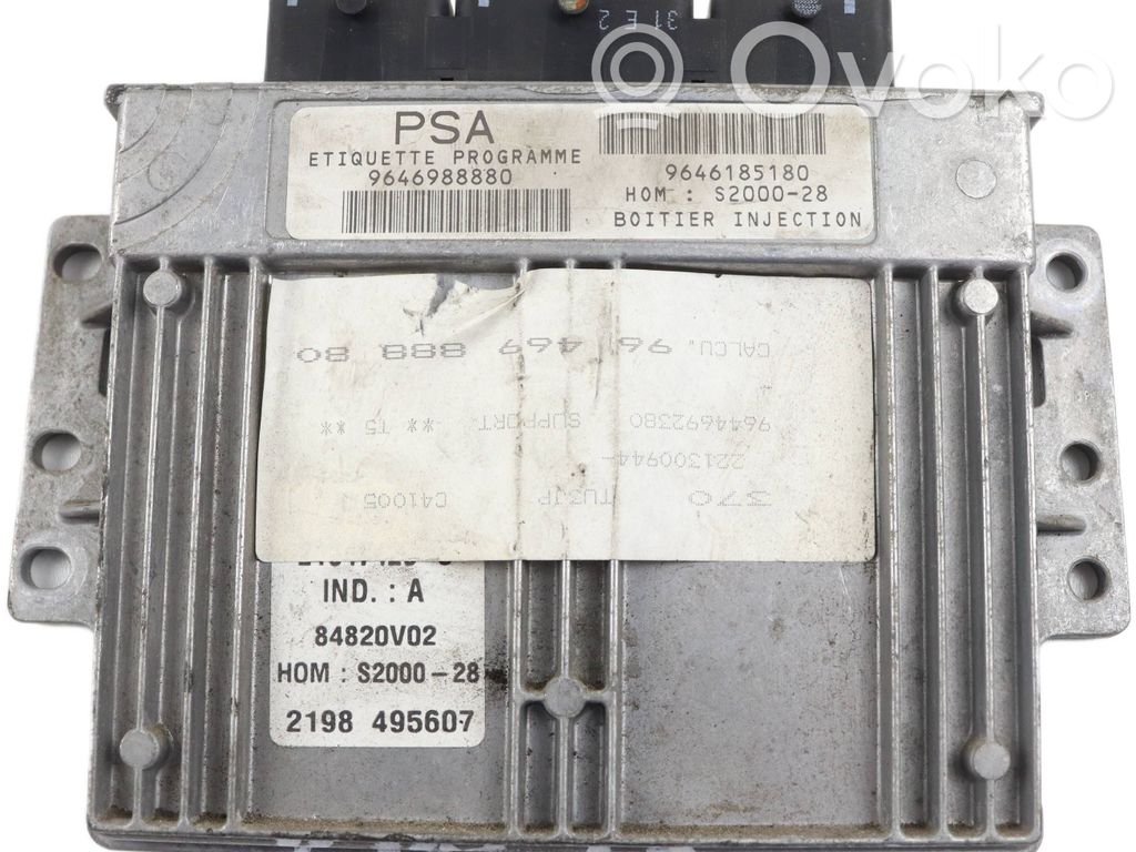 Engine control unit/module   9646988880,9646185180,S200028