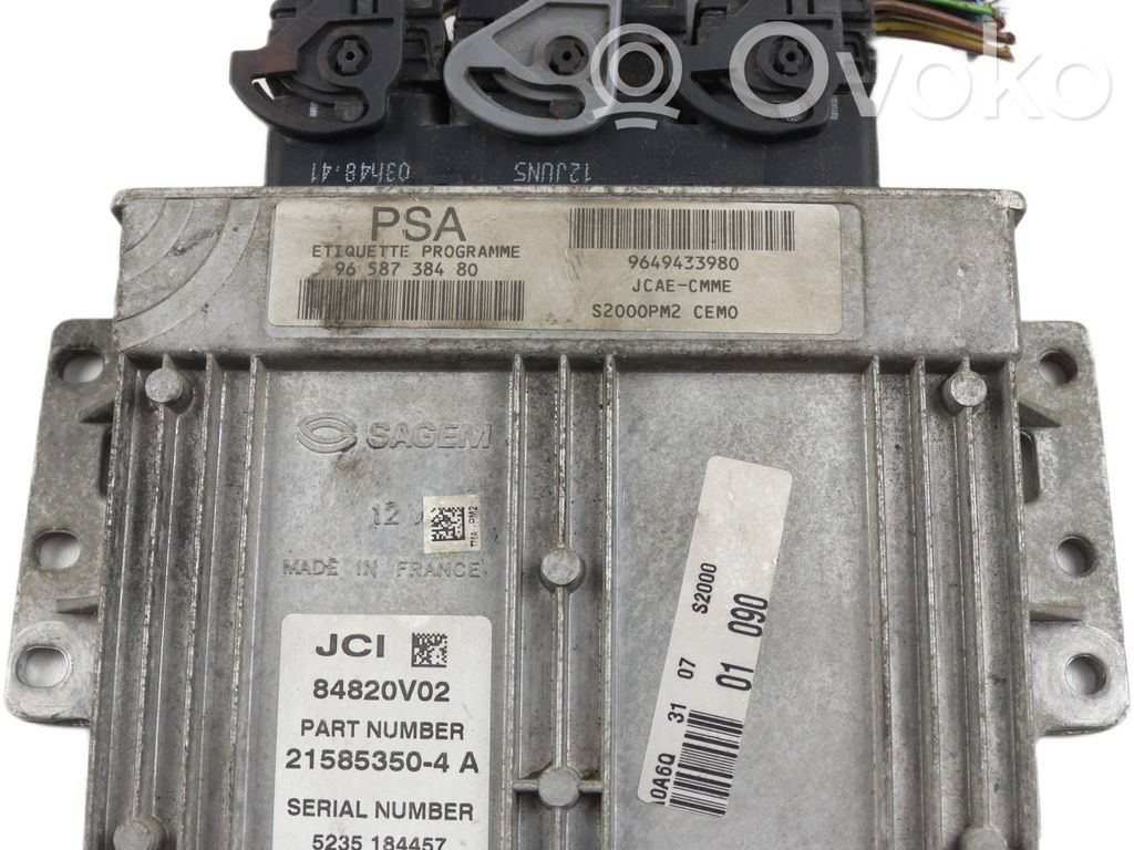 Citroen Berlingo Engine control unit/module 