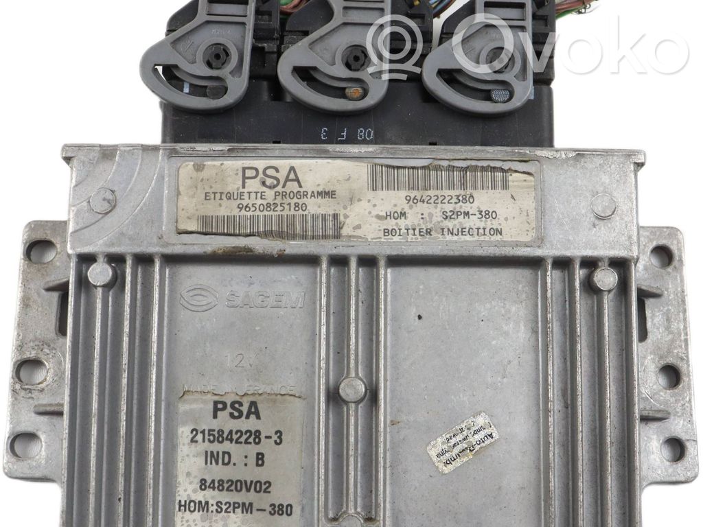Engine control unit/module   9650825180,9642222380,S2PM380