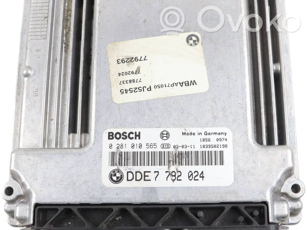 Engine control unit/module   7792024,0281010565,1039S02198