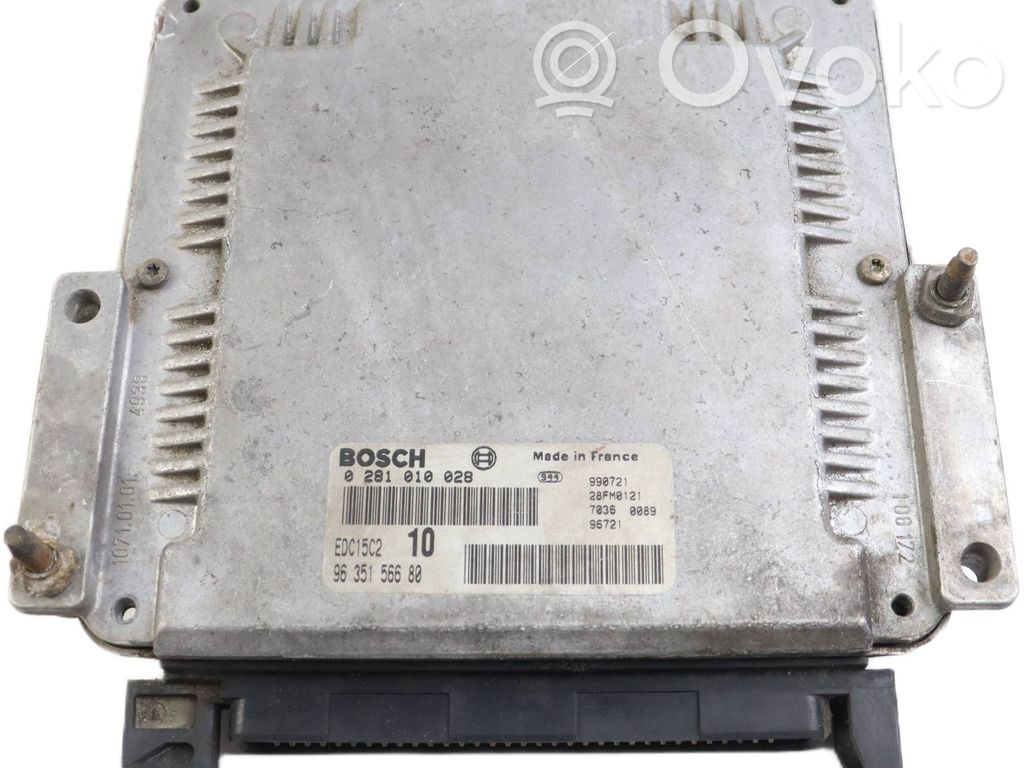 Engine control unit/module   9635156680,0281010028,EDC15C2