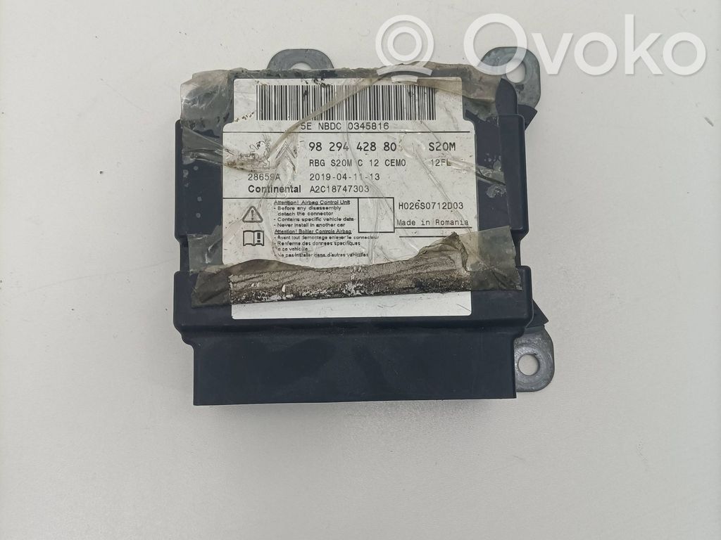 Airbag control unit/module   9829442880,A2C18747303,RBGS20MC12