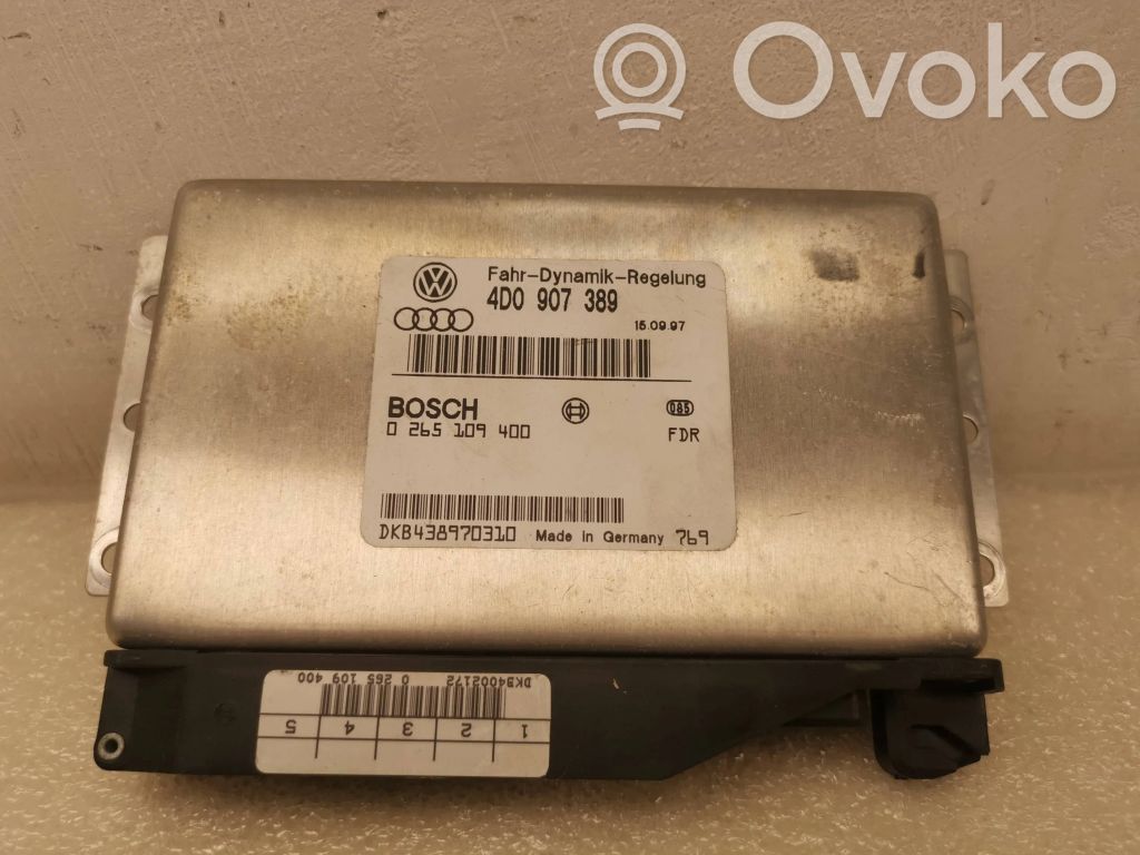 ABS control unit/module   4D0907389,0265109400,DKB438970310