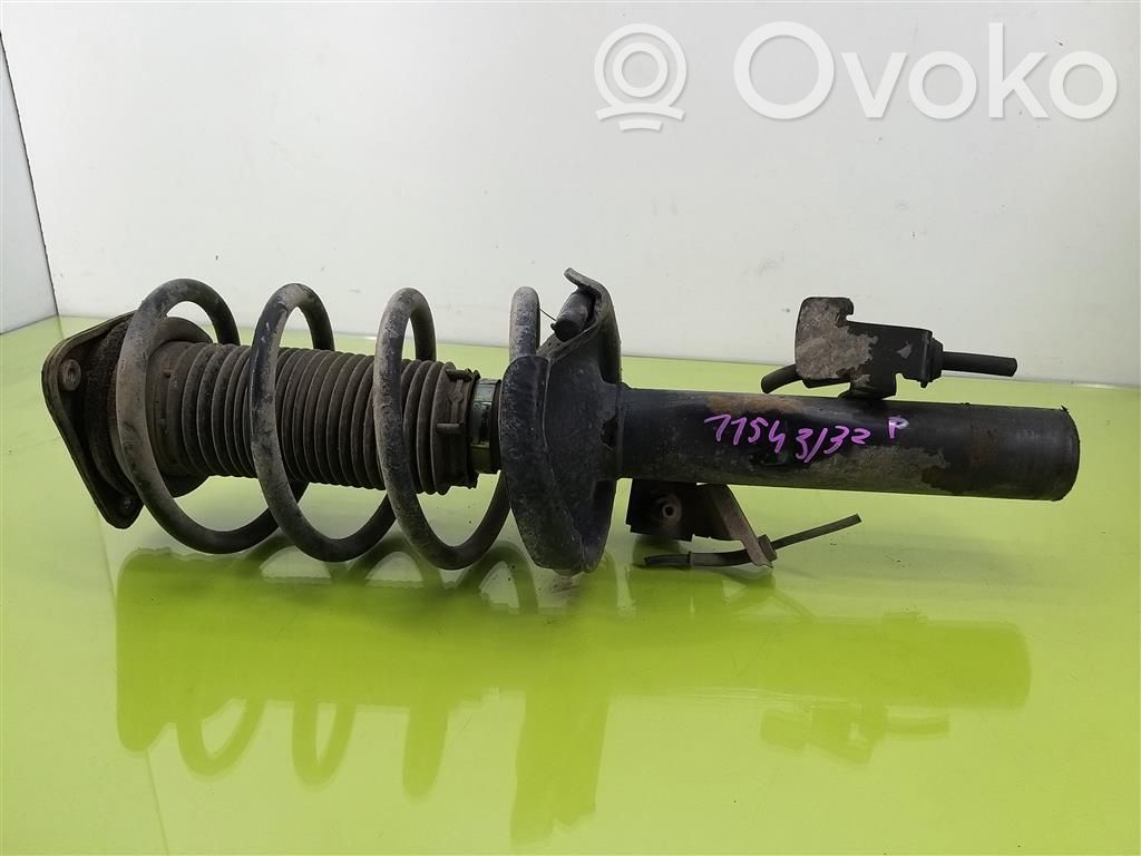 Front shock absorber with coil spring