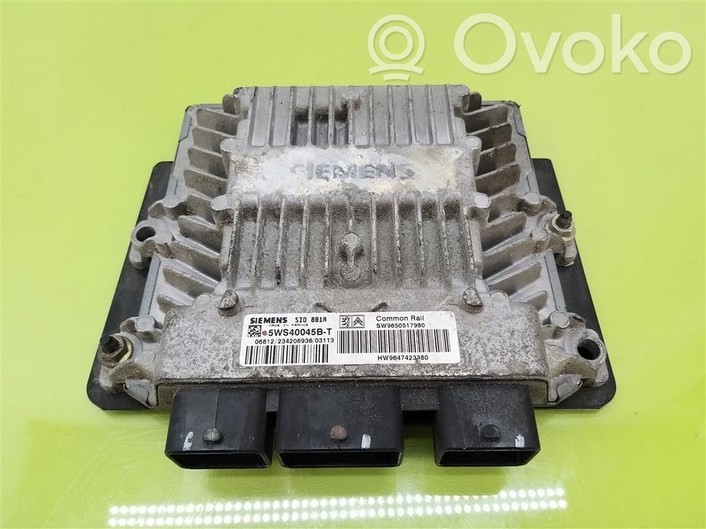 Peugeot 307 Engine control unit/module 