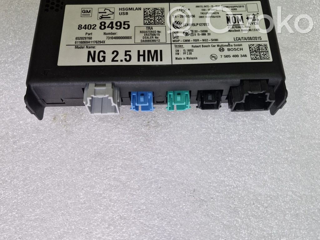 Chevrolet Camaro GPS navigation control unit/module 