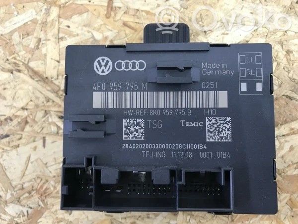 Audi A6 S6 C6 4F Durų elektronikos valdymo blokas 