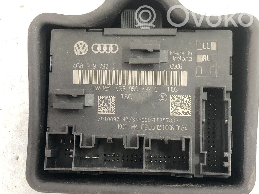 Audi A6 S6 C7 4G Unitate/modul comandă uși 