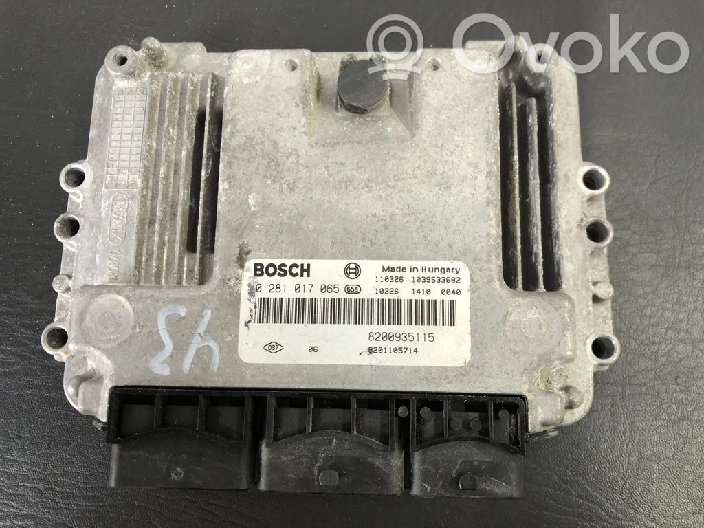 Renault Trafic II (X83) Galios (ECU) modulis 