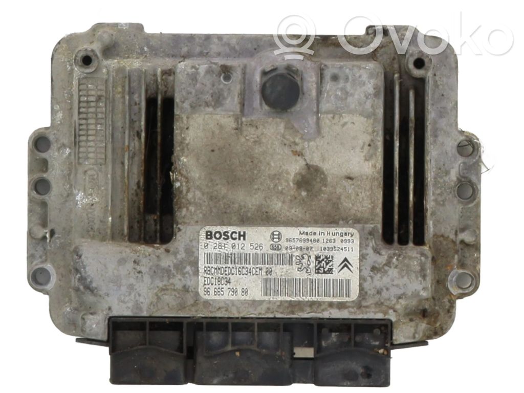 Peugeot 206+ Engine control unit/module 