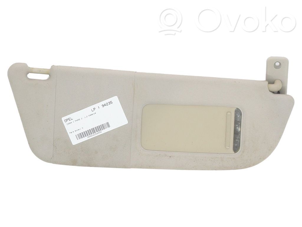 Opel Corsa C Sun visor 