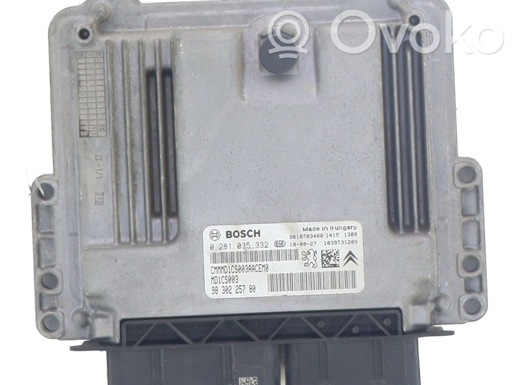 Peugeot 308 Engine control unit/module 