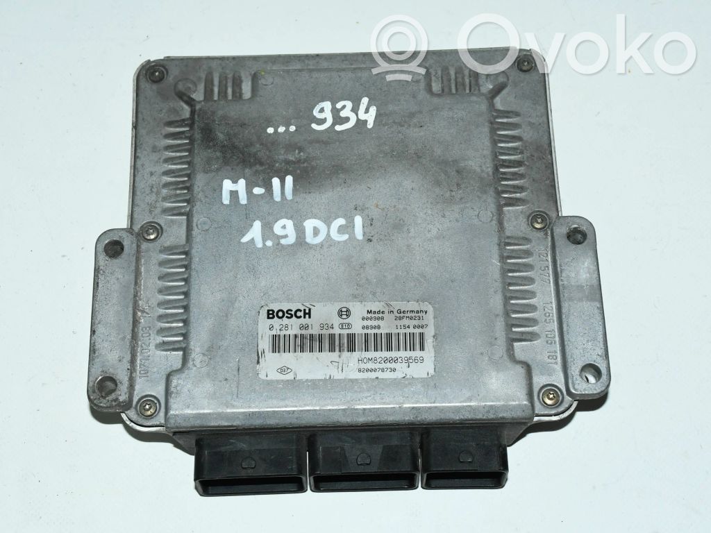 Renault Megane II Engine control unit/module 