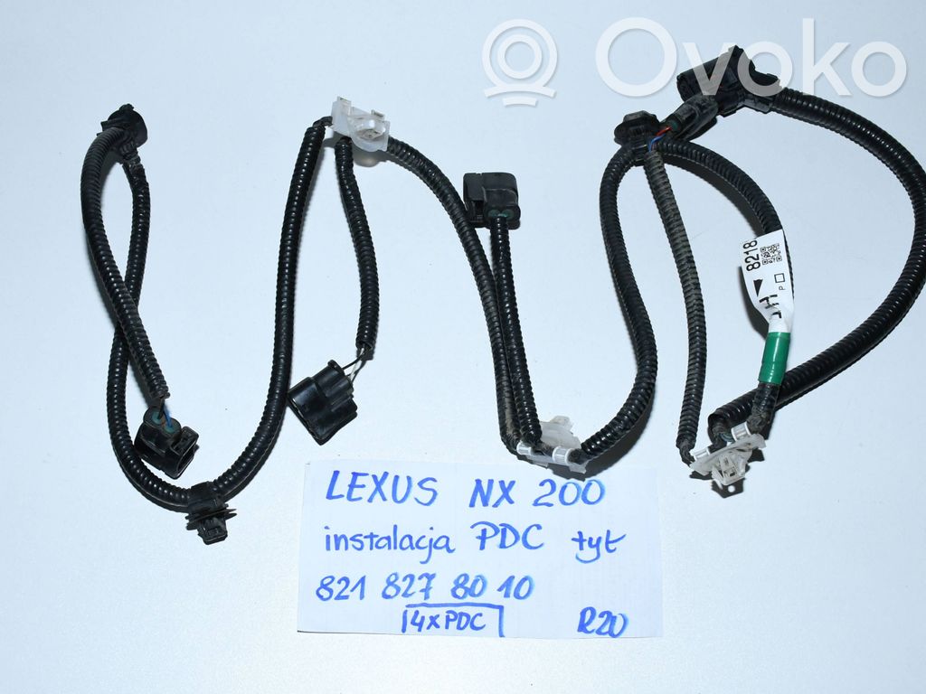 Cableado del sensor de aparcamiento (PDC)   8218278010