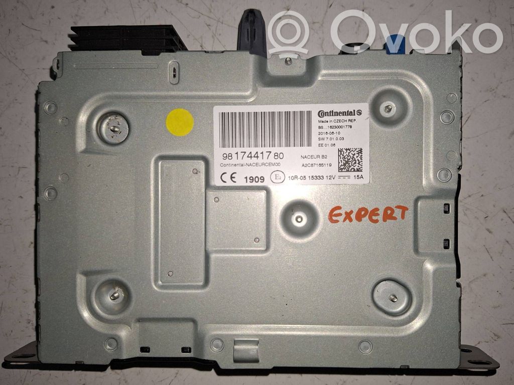 Peugeot Expert Navigation unit CD/DVD player 
