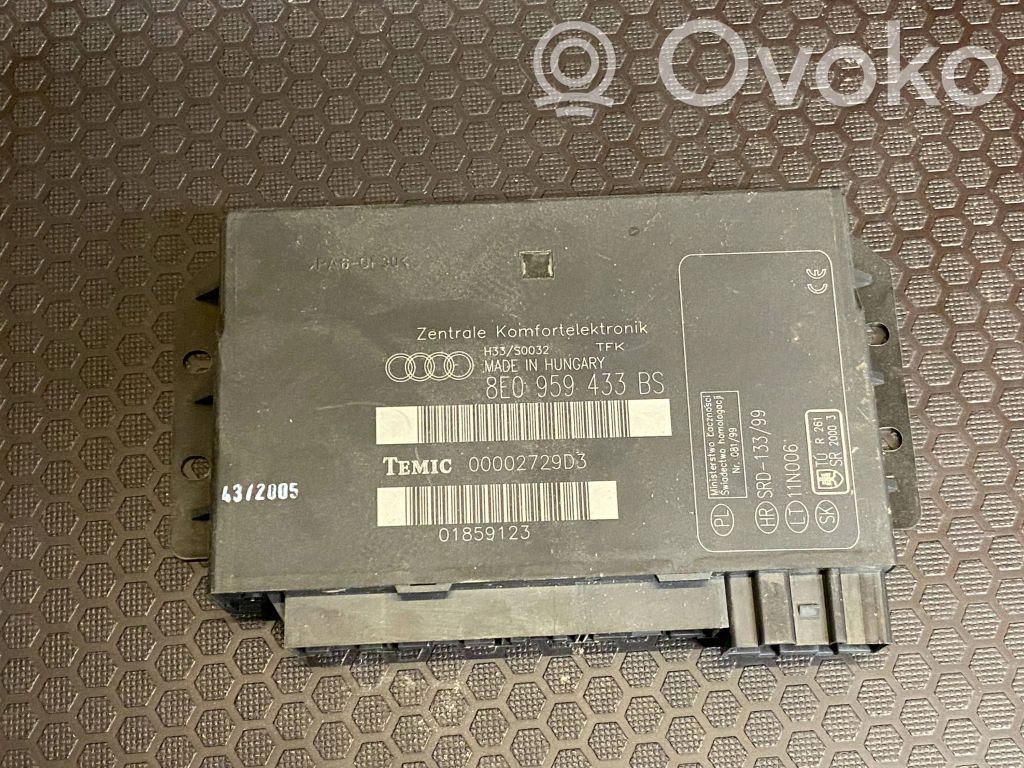 Audi A4 S4 B7 8E 8H Module confort 