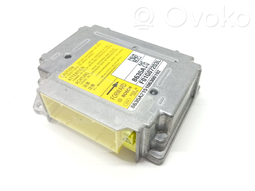 Airbag control unit/module   8635A215,F01G07203L,8635A215106300192