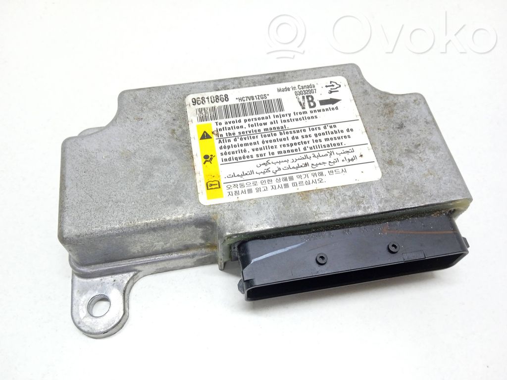 Airbag control unit/module   96810868,03032007,HC7VB1ZGS