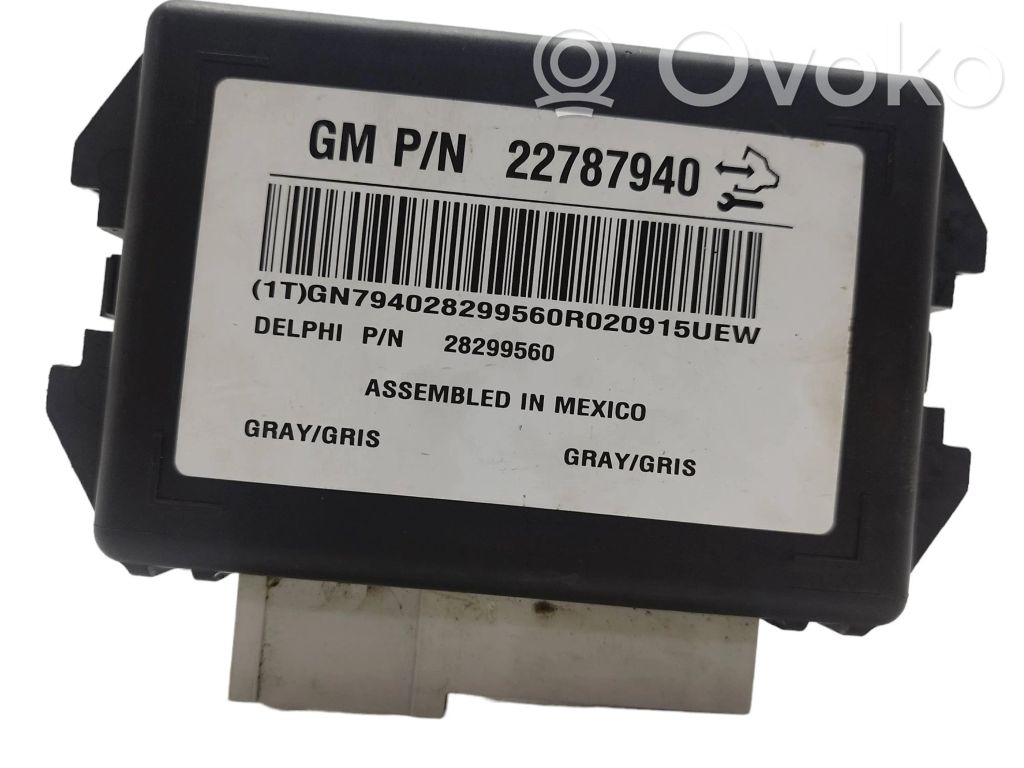 Autres unités de commande / modules   22787940,28299560