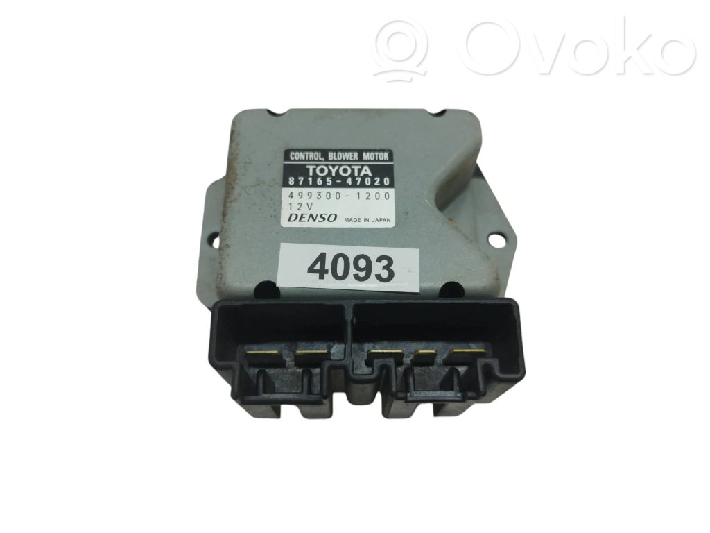 Toyota Prius (XW20) Motorino ventola riscaldamento/resistenza ventola