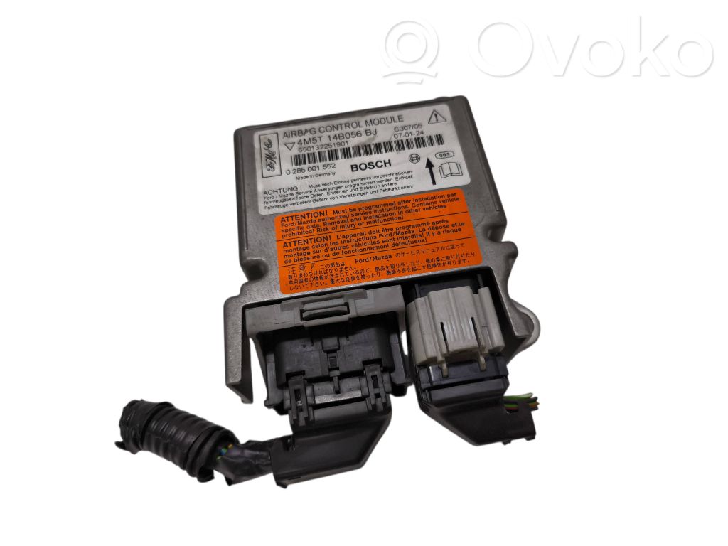 Airbag control unit/module   4M5T14B056BJ,0285001552,650132251901