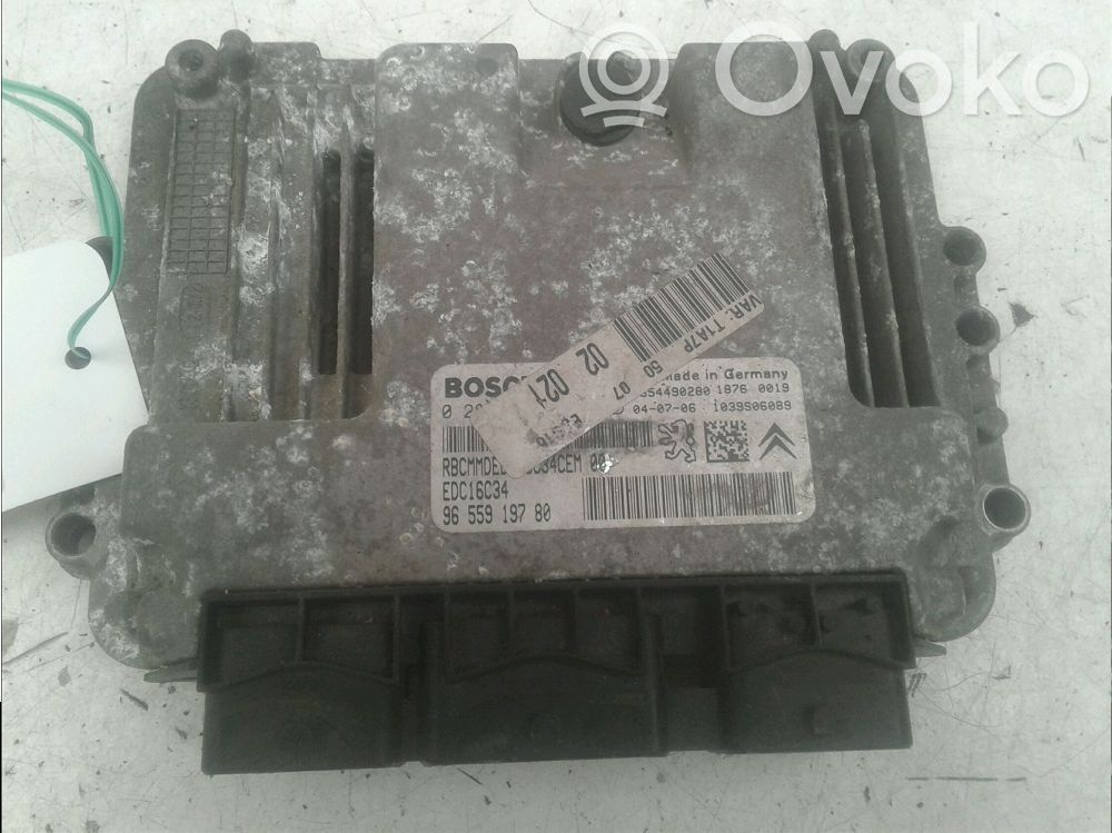 Peugeot 206 Engine control unit/module 