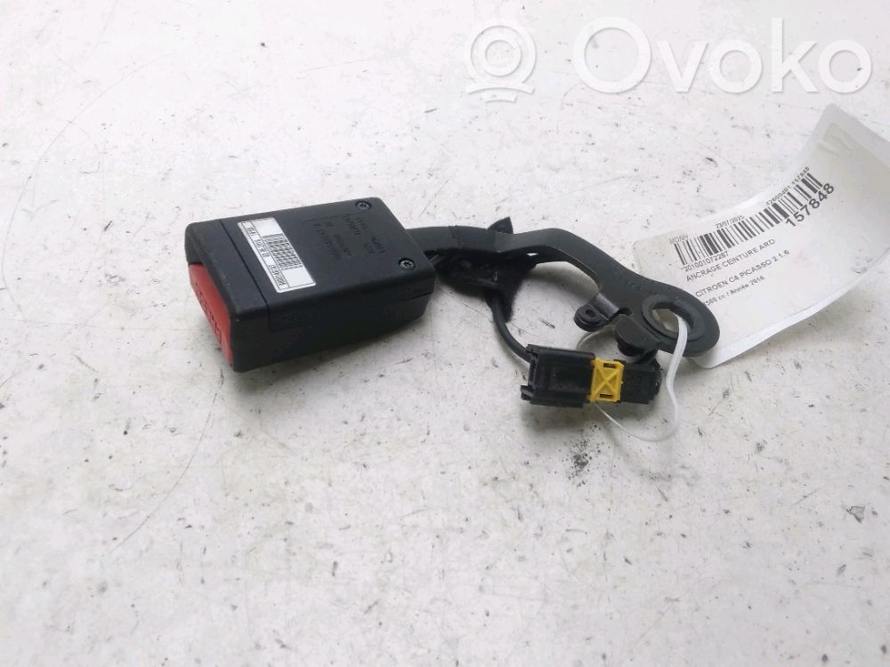 Citroen C4 II Picasso Fibbia della cintura di sicurezza posteriore