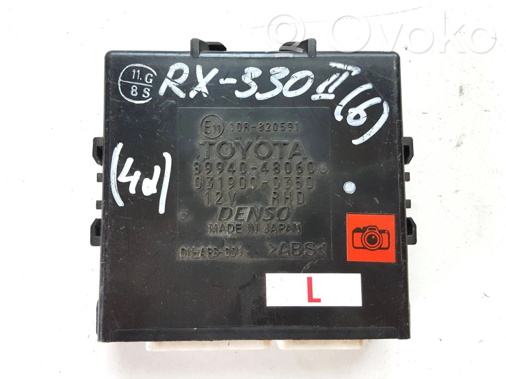 Lexus RX 330 - 350 - 400H Autres unités de commande / modules 
