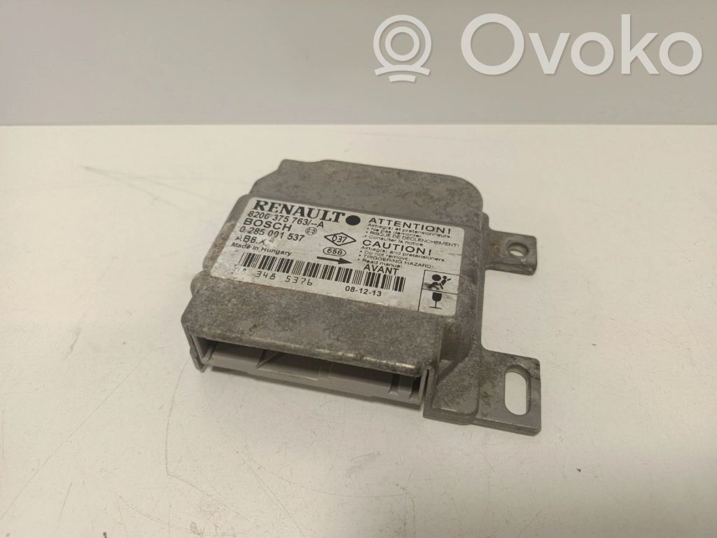 Airbag control unit/module   8200375763,0285001537