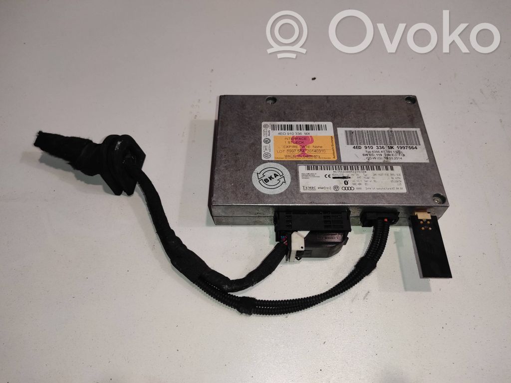 Audi A8 S8 D3 4E Module unité de contrôle Bluetooth 