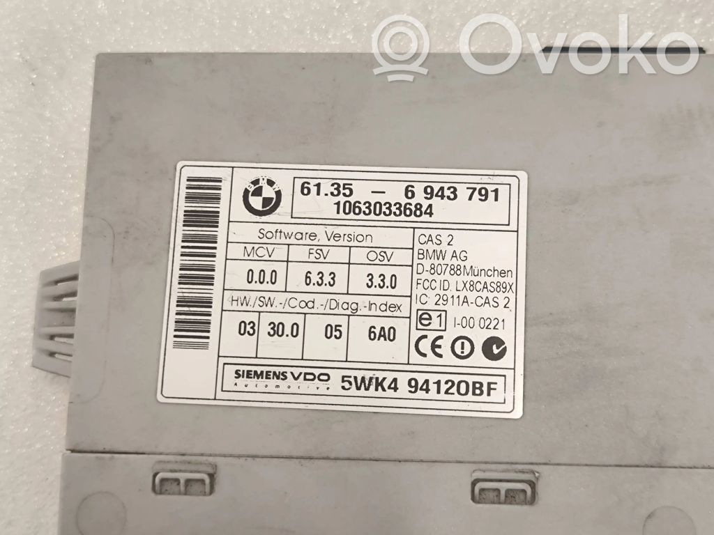 CAS control unit/module   6943791,1063033684,5WK494120BF