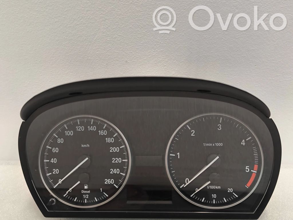 BMW 3 E90 E91 Spidometrs (instrumentu panelī) 